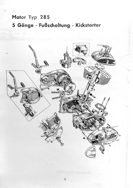Arbeiten am Zweitaktmotor KS125
